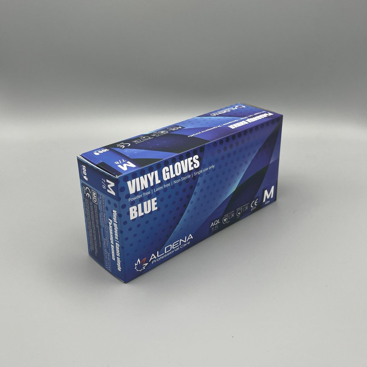 Rukavice vinilne bez pudera 100/1 - Plave - Slika 5