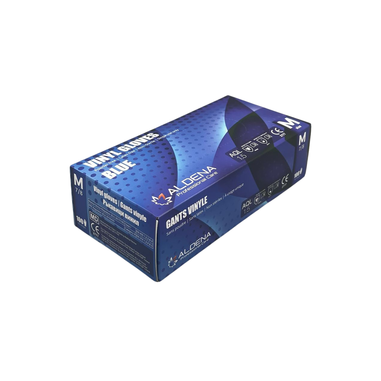 Rukavice vinilne bez pudera 100/1 - Plave - Slika 2
