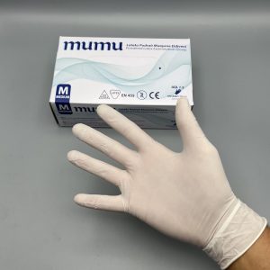 Rukavice latex s puderom 100/1